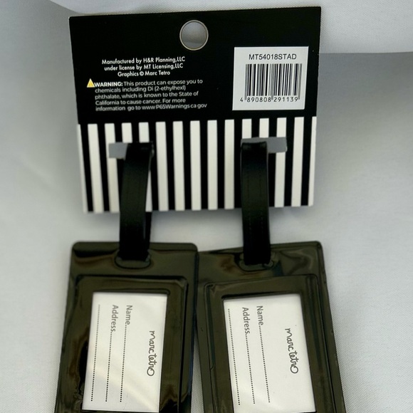 New Set Of 2 Marc Tetro Cute Dogs🐶 Luggage ID Tags Cards Suitcase Carry-On - Picture 5 of 5